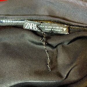 Zara multicolored strapless tube gown